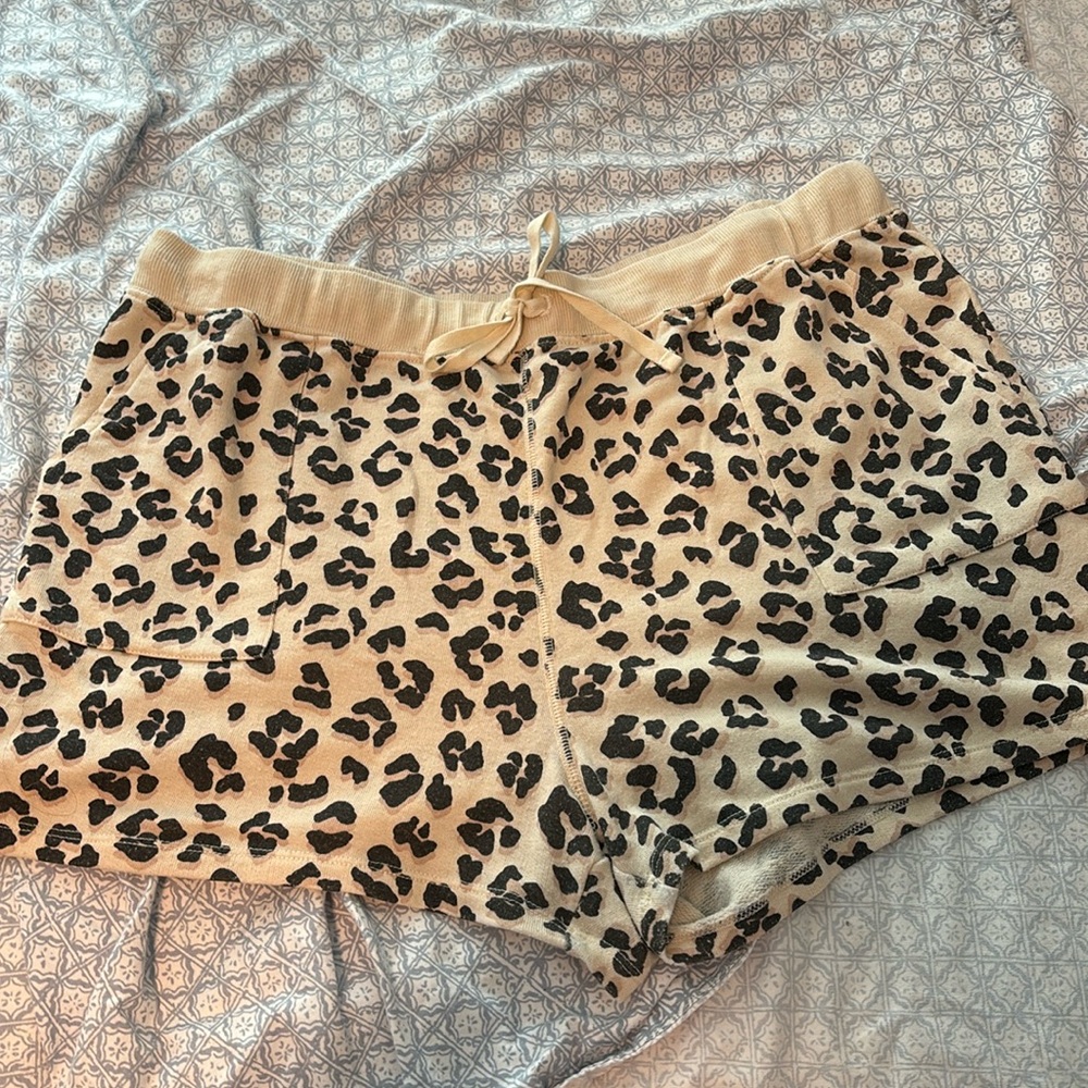 Lucky Brand Cheetah Lounge Shorts